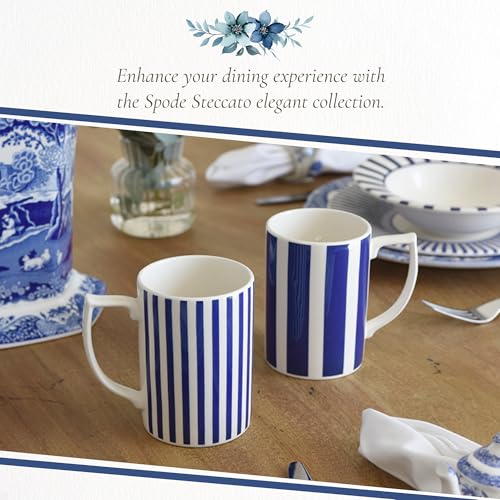 Taza para café 12oz Spode Steccato Cobalt Blue miniatura 5