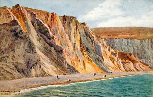 Toile Falaises colorées Alum Bay Sublimez un mur vide avec la Peinture Alfred Robert Quinton