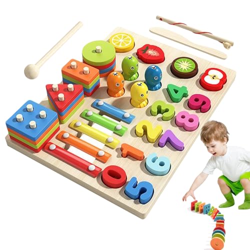 Bkljkf Clasificador de Formas - Figuras de Tablero - promoción temprana Preescolar Juguete Educativo sensorial Regalo Familia niños