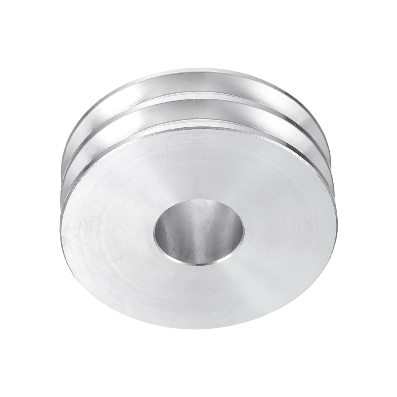 QUARKZMAN Puleggia a V Foro 19mm Diametro Esterno 60mm Doppia Scanalatura in Lega di Alluminio per Macchina da Trapano per Albero Motore 6mm(1/4") Cintura Sagomata in PU
