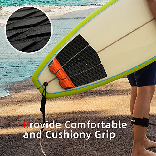 image for Abahub 3 Piece EVA Surfboard Deck Traction Pads with Kicker for Stomp 
