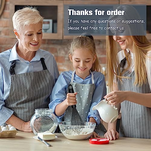 OYV Dishwasher Safe Silicone Whisk, Sealed Waterproof Design Set of 3, Professional Kitchen Whisks for Cooking Non-Scratch, Silicone & Stainless Steel Whisk, Heat Resistant Balloon Egg Beater, Black