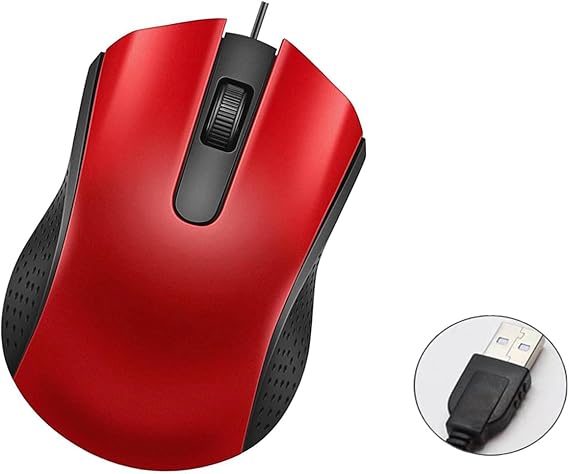 Amazon.com: Yadojingcn Wired USB Computer Mouse with Ergonomic Design ...