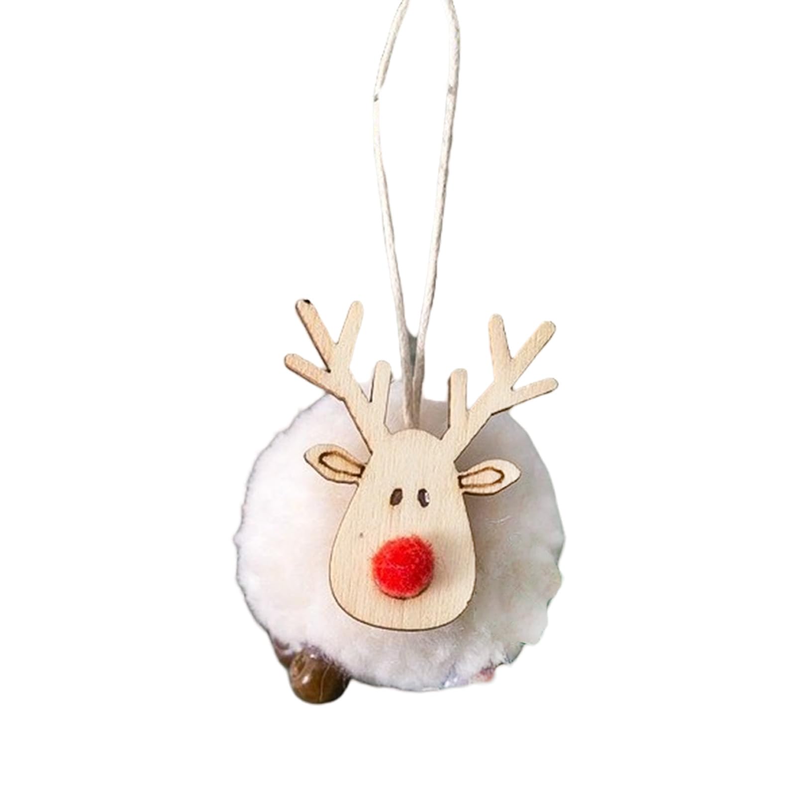 Elnwnnkc Beige Christmas Bells Ornament Christmas Decorations Decorative Bells Hanging Pendants For Home Party Decoration Ornament