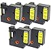 Produktbild 5x Schriftband-Kassetten D1 45018 S0720580 schwarz auf gelb 12mm x 7m kompatibel für DYMO LabelManager LM 160 210D 220P 260P 280 360D 420P 450D 500TS PnP MobileLabeler LabelPoint LabelWriter 450 Duo