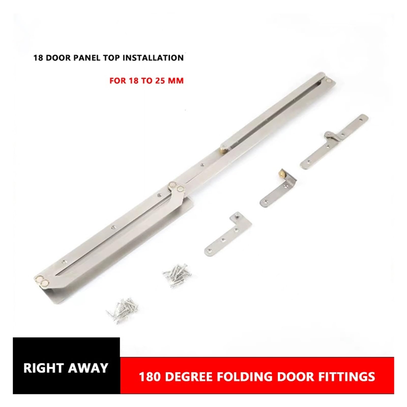 Herrajes Puertas Correderas, Accesorios de puerta plana plegable de 180 grados for armario, puerta del hogar, puerta de guardarropa, accesorios de conector de Hardware de puerta divisoria, Herrajes p