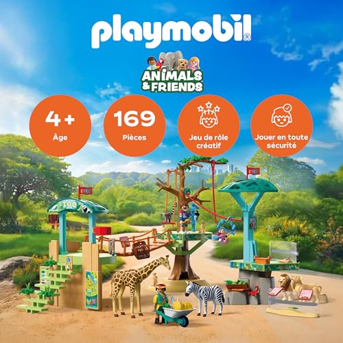 Playmobil Animaux et amis 72070 Zoo : Parc d'escalade sauvage - vue 6