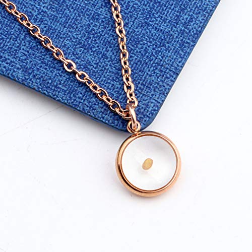 Collier pendentif graines de moutarde idée cadeau d'anniversaire - 5
