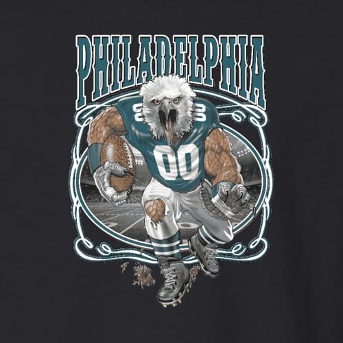 Wild Bobby Phila Fan | PHI Fantasy Football Sports Unisex Boys Girls Graphic Youth T-Shirt, Black, Small2