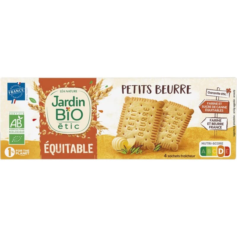 Petit Beurre Bio Equitable pour le goûter des enfants Jardin Bio Etic 4x150G