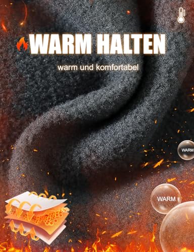 YSENTO Damen Softshellhose Winter Wanderhose Skihose wasserdichte Warm Gefüttert Thermohose Outdoorhose Trekkinghose(Schwarz,L)