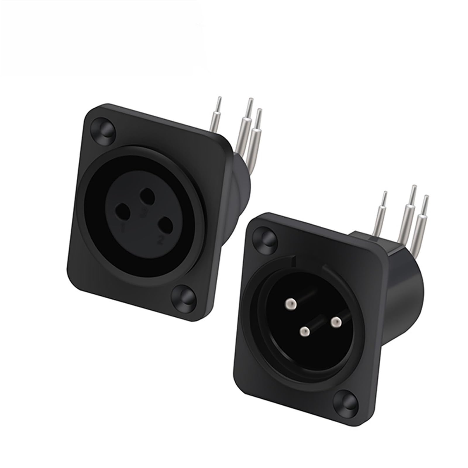 Conector XLR de 3 polos para chasis conector macho hembra empotrable angular C1019x5