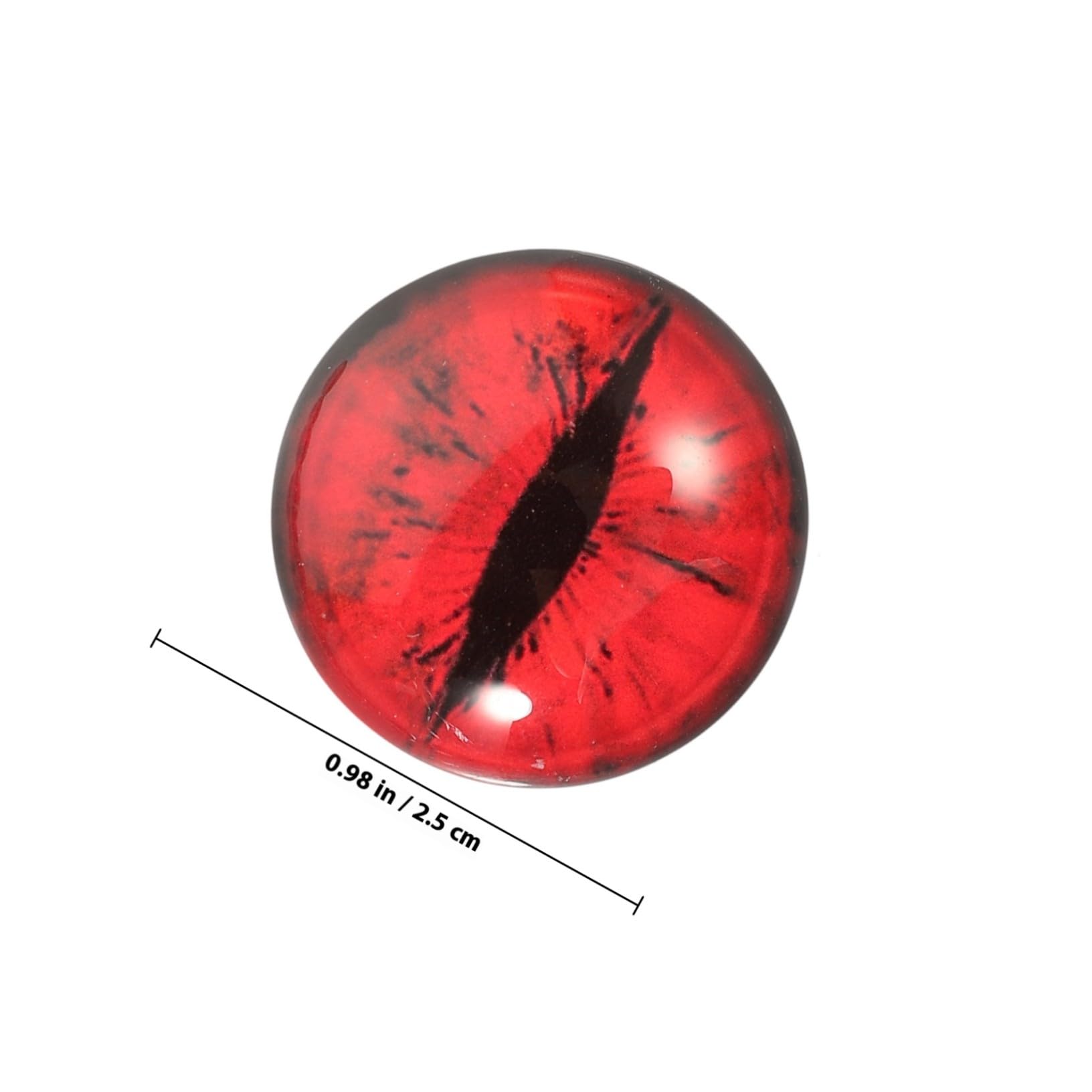 Homoyoyo 100stücke Glas Augen Runde Glasaugen Für Puppen Basteln Simulation Augäpfel Zum Dekorieren Schmuckherstellungszubehör DIY Heimwerken