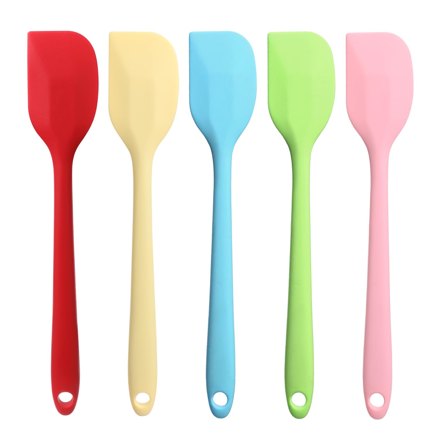 Silicone Spatula Set Silicone Spatulas for Cooking Heat Resistant Rubber Spatula Silicone Non Stick Baking Spatula Spatulas Kitchen Utensils for Baking Cooking Mixing 5Pcs
