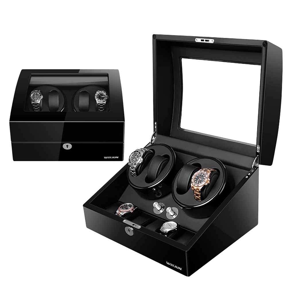 OLSKFUH Newly Designed Watch Winder Can Accommodate 10 Automatic Watches Extremely Quiet And Anti-Magnetic Motor With Soft And Flexible Watch Pillow,B