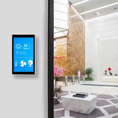 5-Inch Silver PoE in-Wall Smart Home Control Panel, Android ...
