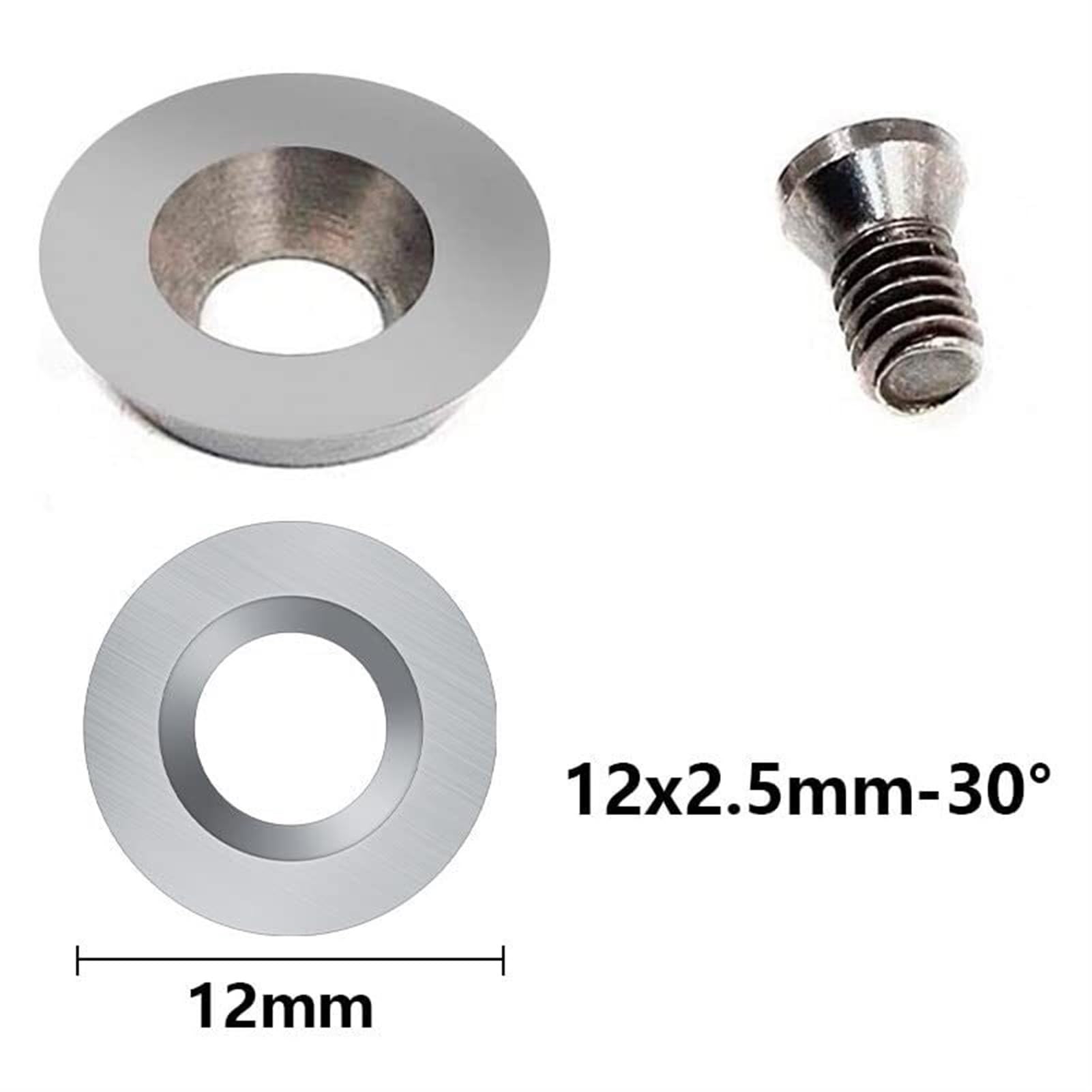 Utensili for tornitura del legno con punta in carburo scavato a collo di cigno Utensile for scalpello for tornio piegato con inserto rotondo in carburo da 12x2,5 mm for hobbista o falegname del legno