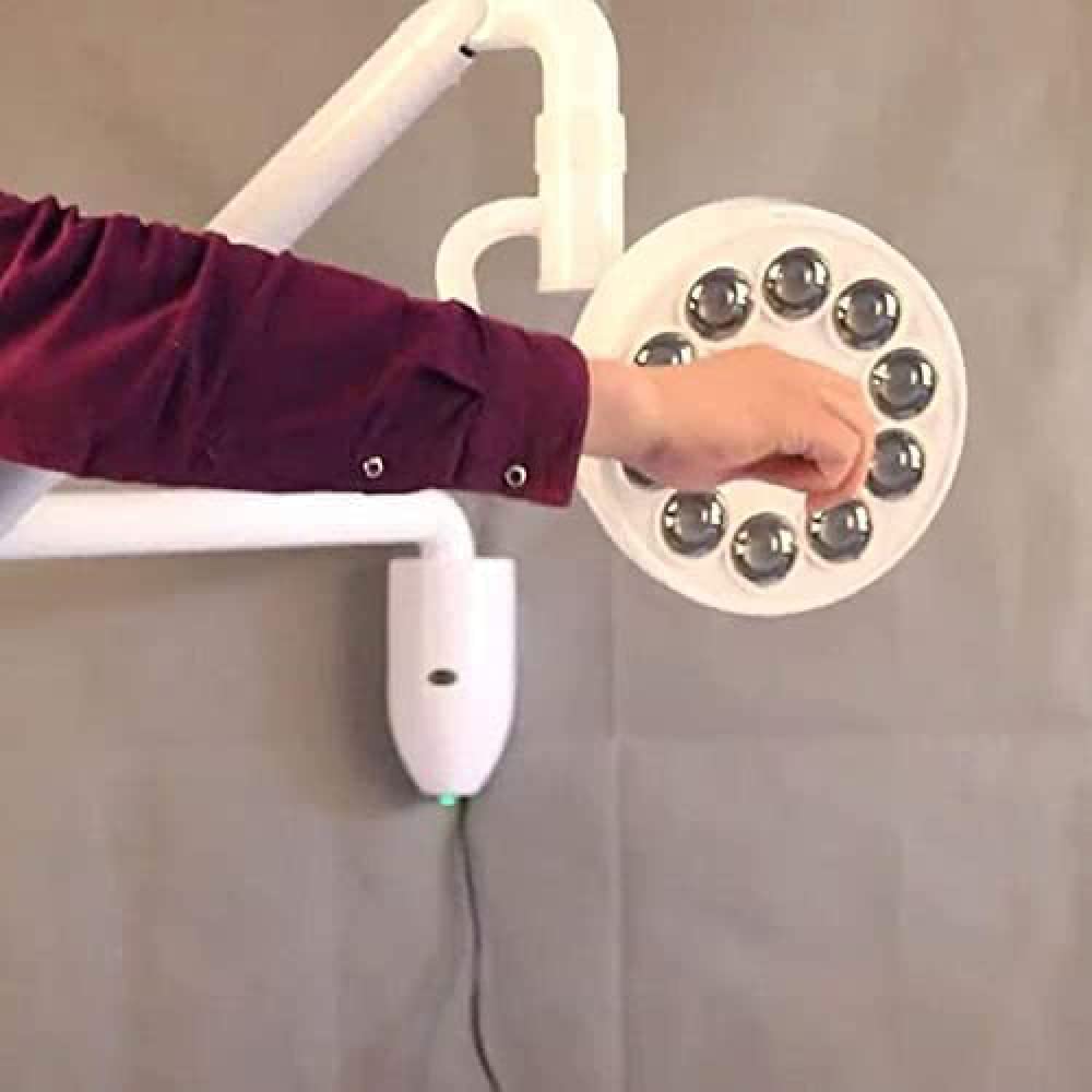 Lampe chirurgicale sans Ombre, lumière d'examen Dentaire médicale à LED, Rotation à 360 ° 30 W à Suspendre au Mur LED lumière Froide sans Ombre chirurgicale pour Tatouage Animal de Compagnie