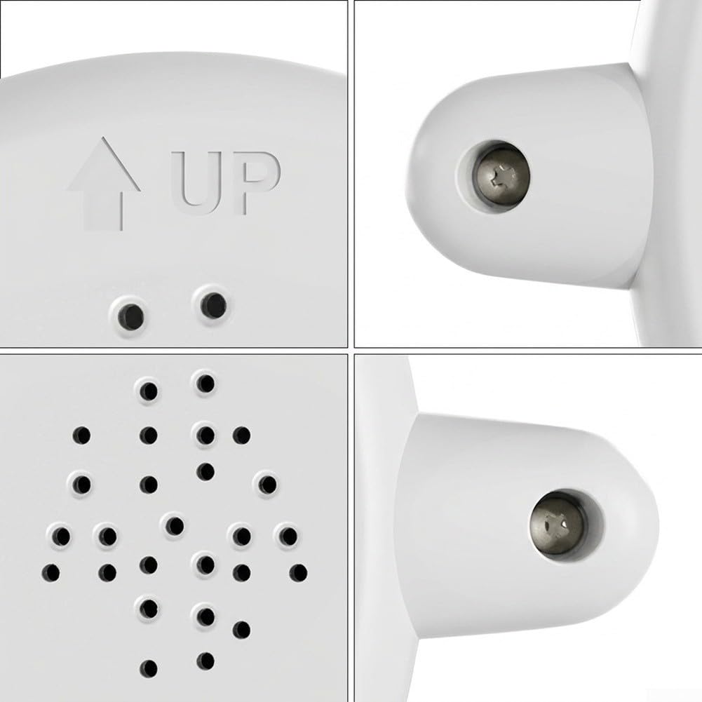 Adaptador Puerta Escalera Mascotas ABS Estable Adaptador Puerta(White)