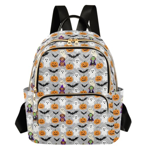 Mochila de Dachshund de Halloween cómoda con bolsillos para evitar el desorden en viajes