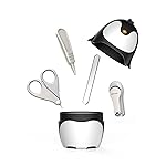Baby Nail Clippers Set, Baby Nail Kit with Cute Case, Infant Manicure and Pedicure Health Grooming Care Can for Newborn, Kids and New Parents As Shower Gifts (Black Penguin)