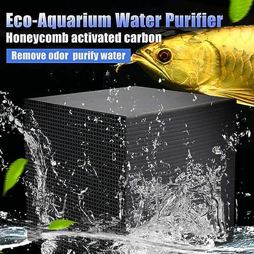image for ELEDUCTMON Eco-Aquarium Water Purifier Cube Filter Activated Carbon Ul