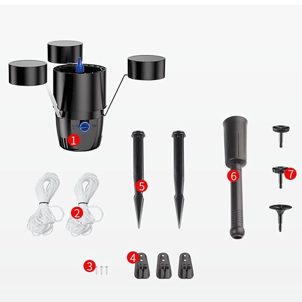 Skimmer per laghetto, skimmer galleggiante 2 in 1 con luce subacquea, raccoglitore di foglie cadute per laghetto con 3 modalità di fontana, chiarificatore per dissipatore di rifiuti per laghetto con