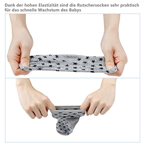 FUTURE FOUNDER Set van 6 antislipsokken voor kinderen van 0-24 maanden, voor baby's en meisjes van 0-24 maanden - Image 8