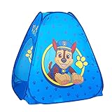 Nickelodeon Paw Patrol Kids Pop Up Play Tent Set with Pillow and Flashlight