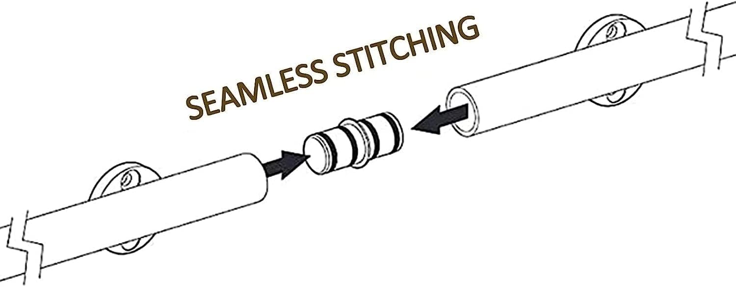 Sliding Ladder Hardware Kit - 16.4 ft Carbon Steel Track with Floor Wheels & Brakes - Ideal for Library Home & Industrial Use - Durable & Easy to Install