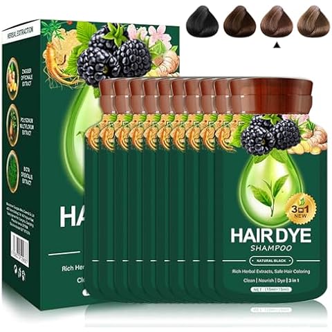 LZXLUKGIR Bubble Hair Dye Chestnut Brown Hair Dye Shampoo 3 in 1,Highly Coverage Shampoo Hair Dye for Gray Hair,Tintes Para el Cabello Profesional,Instant Hair Coloring Products (Chestnut Brown) Cover