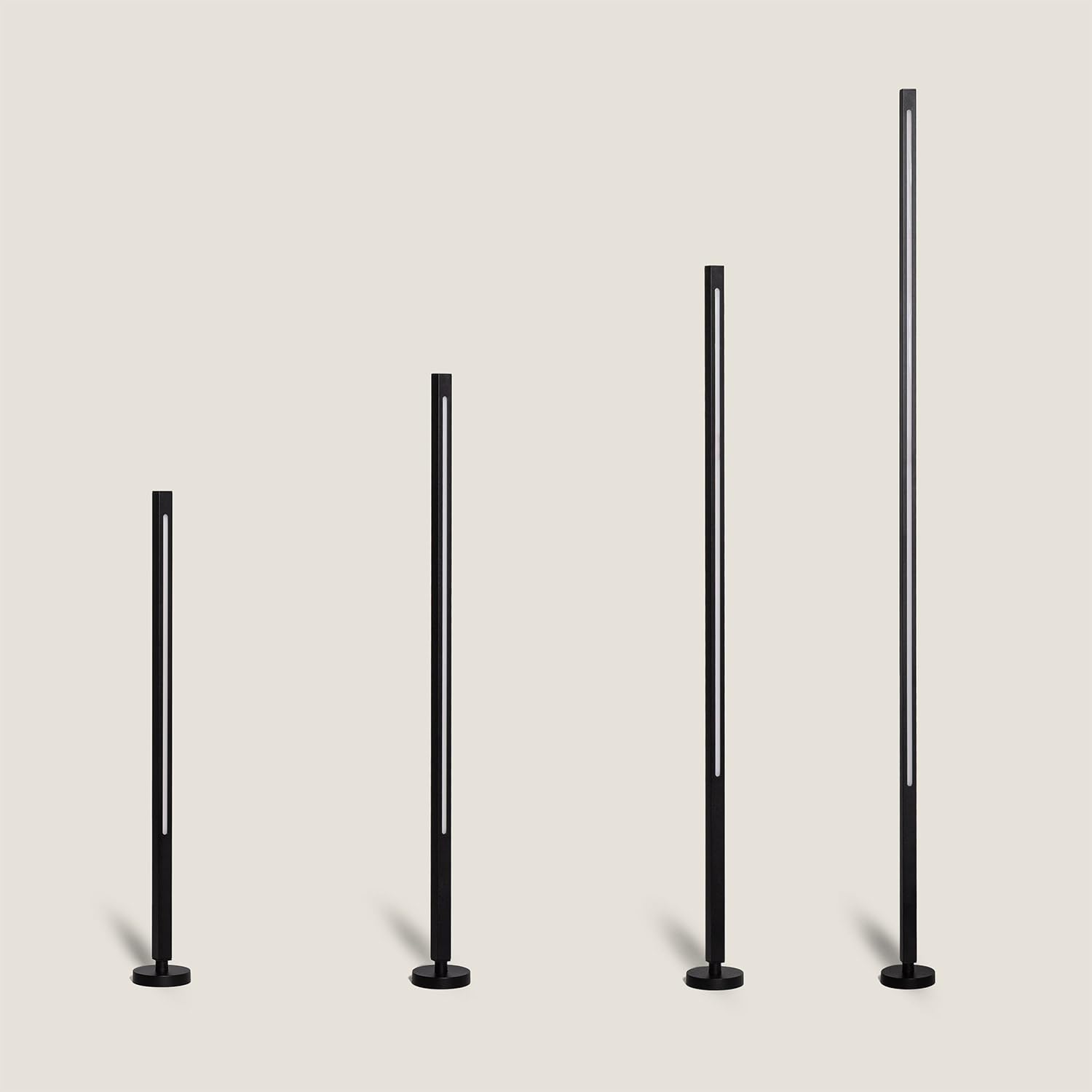 LEDKIA LIGHTING Baliza de Pie Exterior LED 12-24W 80-160 cm Superficie Calax 1200 mm