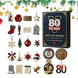 Kalender Für Den Countdown Zu Weihnachten,2D Acryl Countdown Ornament - 24-tägige Gedenkdekorationen Für Den Weihnachtsbaum - Für Feiertage, Partys, Fenster, Familien, Feiern