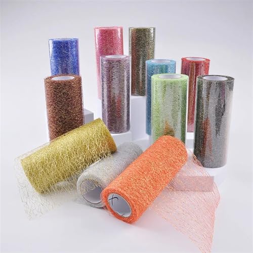 Tiulowa rolka 15 cm, szpula, 10 metrów, wstążka z tkaniny siatkowej, do samodzielnego wykonania, spódnice tutu, na wesele, przyjęcie, prezent, rękodzieło, szarfy na krzesło, wszechstronny materiał
