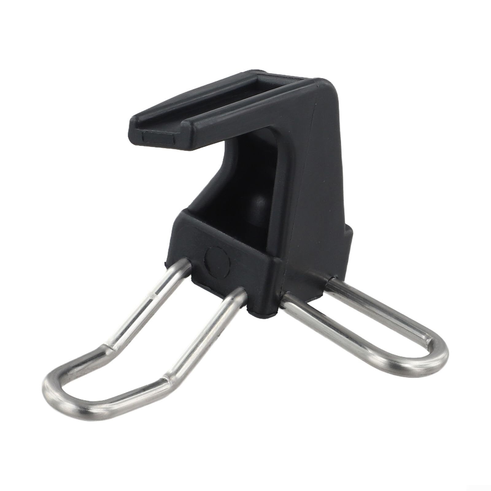 E-Shaped Buckle for Brompton Folding Bike Front Fork, Stainless Steel and Nylon Rear Fork Retainer, Black 38mm Accessory Stops Fork Spread While Pushing Compact Bicycle