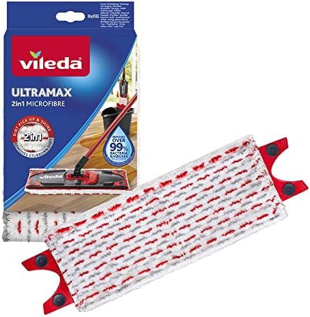 Vileda Ultra max Ultramax Refill Pad, 46 x 14,1 x 1,5 cm, White/Red