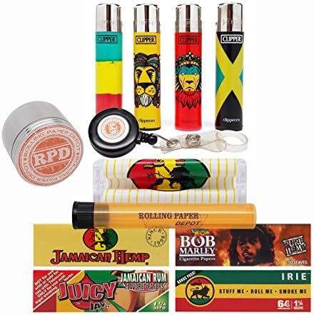 Bundle - 12 Items - Reggae Pride Sampler with RPD Grinder, Lasso and Doob Tube