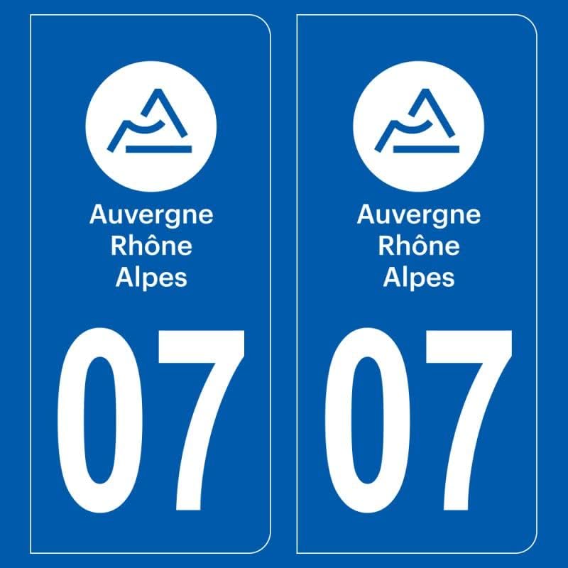 DECOHO 2 autocollants stickers plaque immatriculation voiture départements France Amazon.fr
