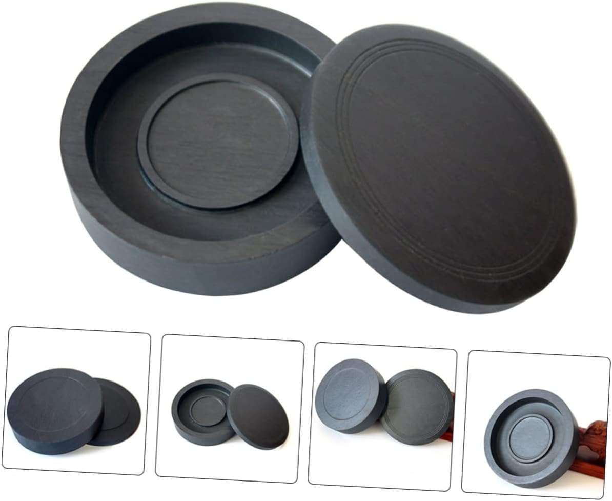 Calligraphy with Lid Ink Stone for Brush Calligraphy Practice Easy to Clean Compact Design for Writing and Painting
