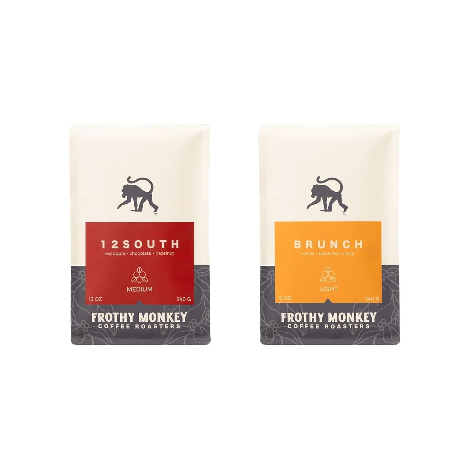 Bean Box Coffee Sampler - Roasted by Frothy Monkey, 2-Pack, Whole Bean Coffee, Gourmet Coffee