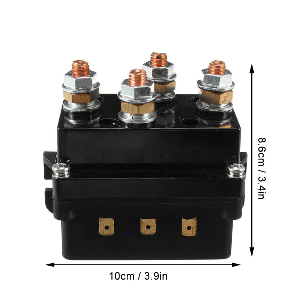 NUOBESTY Relais Dépannage Contacteur de à 12 Distance Treuil V 500 A Plastique Commande sans Fil Batterie pour Camion et Moto