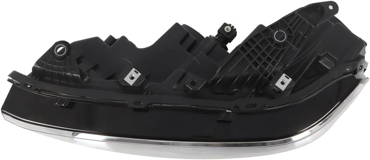 Halogen Headlight Assembly Compatible with Ram 2500 3500 2019 2020 2021 2022 2023 2024 w/Bulb Driver Left Side Headlamp Chrome Repalce CH2502334 68360177AE 68360177AD