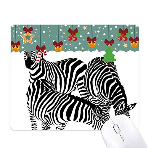 Alfombrilla de goma para ratón que evita resbalones con diseño Simple Zebras