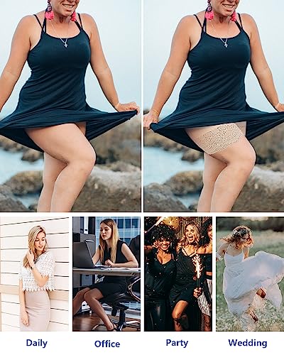 Blueinn Slip Shorts For Women Mesh Anti Chafing Underwear For Dresses High Waisted Boyshorts Panties Lace Under Shorts #TOP4