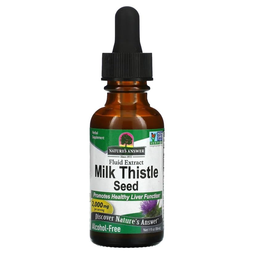 Nature Answer's AFS Milk Thistle 30 ml, Gluten Free, Alcohol-Free