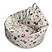 YuppieLife Stuffed Animal Storage Bean Bag Chairs Canvas Cover for Kids(No Filling)/Machine Washable and Durable Toddler Bean Bag Sofa Cover for Room Decor (Kid Painting, 27')