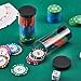 Remerry 8 Pcs 3.94 x 1.77 Inch Poker Chip Storage Tube, 30 PC Clear Casino Chip Tubes Plastic Collector with Lid for Coin Storage Casino Party Supplies