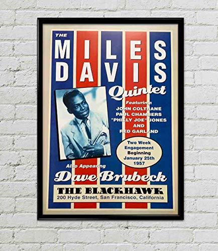 Miles Davis Vintage Concert Print Poster 18'x24' Jazz Memorabilla