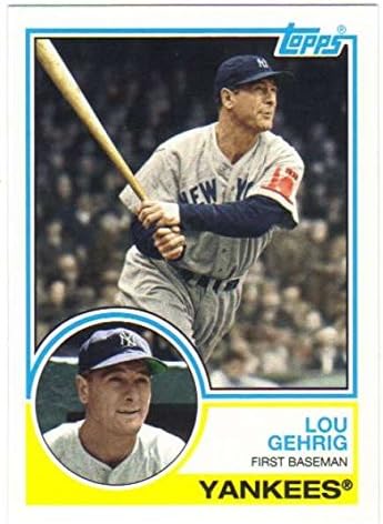 Baseball MLB 2015 Archives #217 Lou Gehrig (1983 Topps) NM-MT+ Yankees