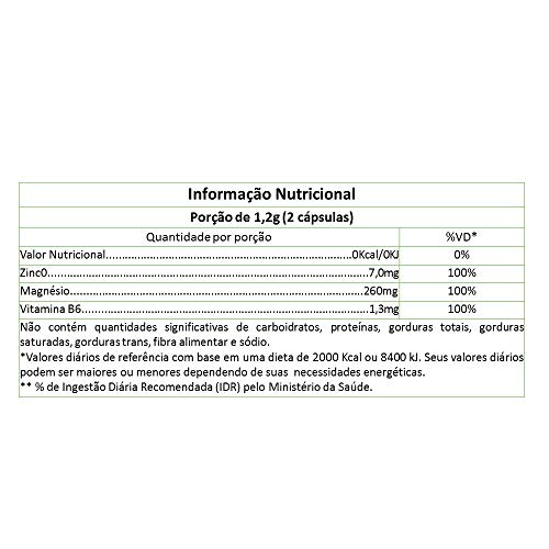 ZMA 120 Cápsulas Unilife Zinco, Magnésio e Vitamina B6